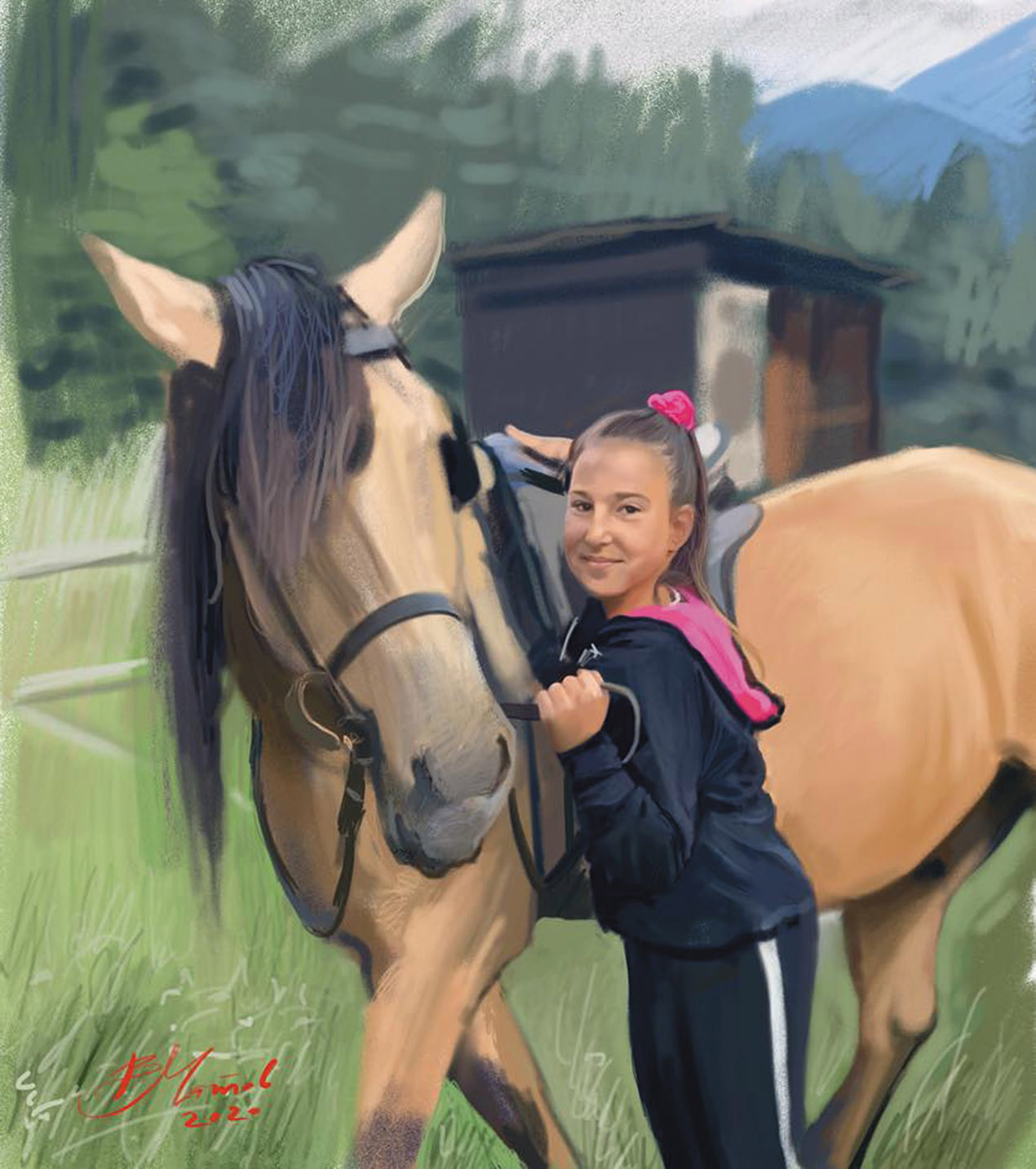 Girl & Horse